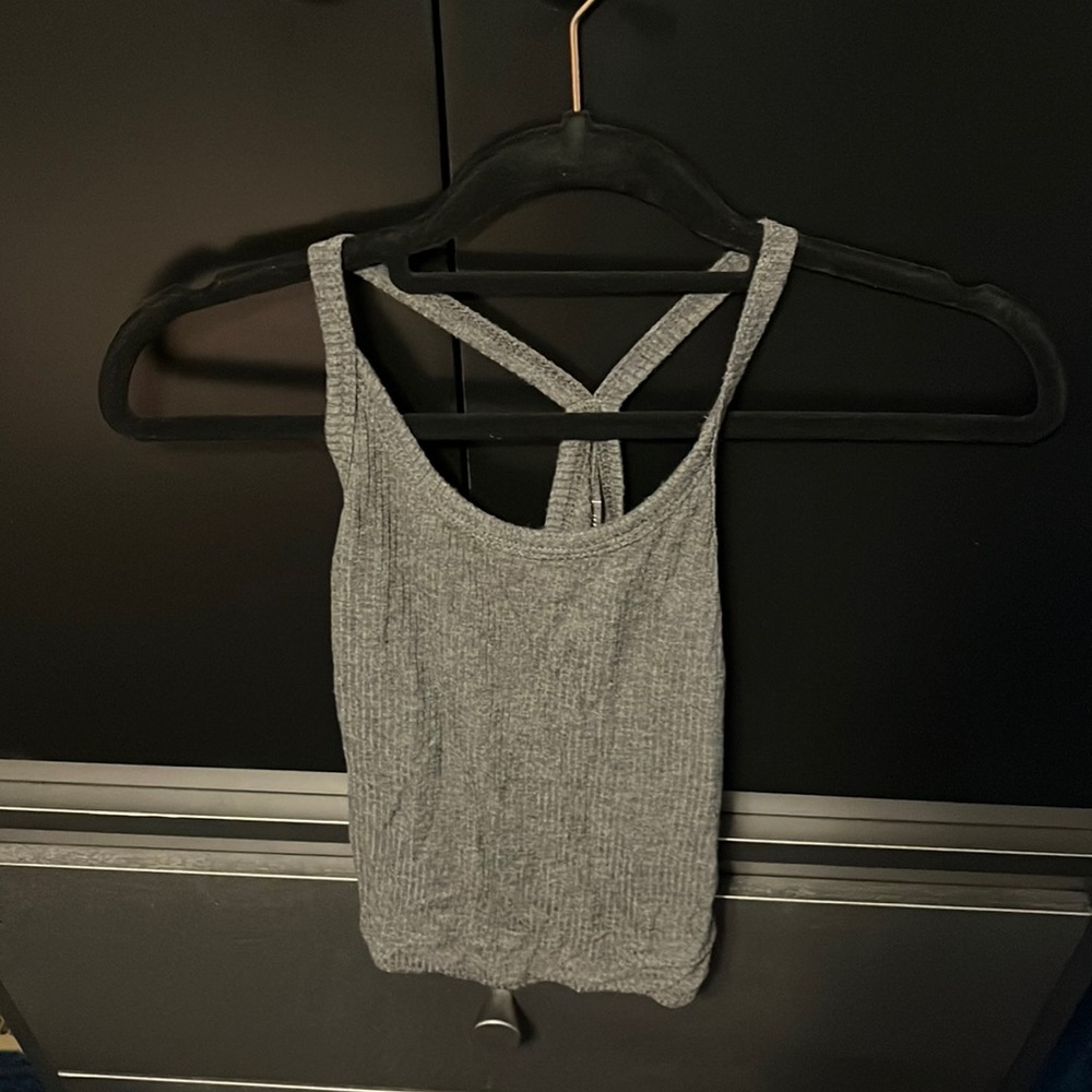 Grey crop top